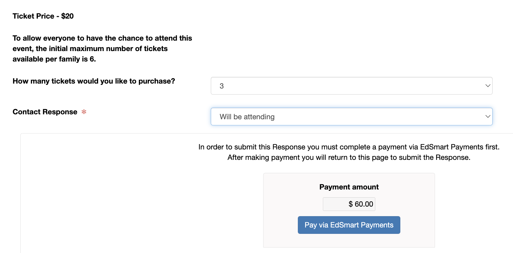 Tips&Tricks Parent Payments view